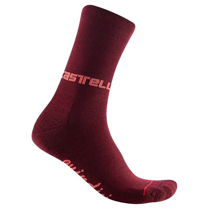 Calze donna Castelli Quindici Soft Merino – Bordeaux