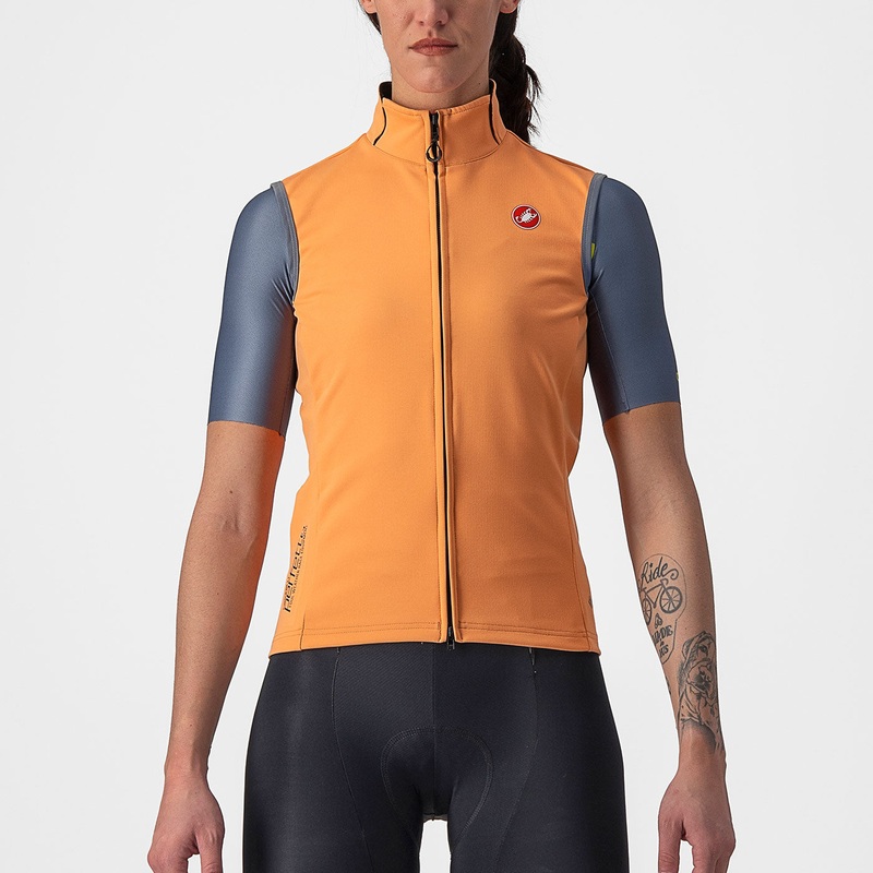 Gilet donna Castelli Perfetto RoS 2 – Arancio