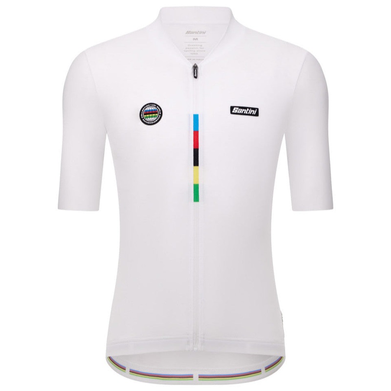 Maglia Santini UCI Campione del Mondo – Bianco