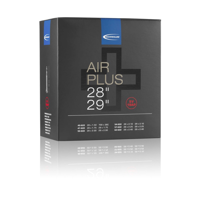 Schwalbe Air Plus Inner Tube|20×1.5/2.5|26×1.5/2.5|700×35/47|29×1.5/2.5|29×2.1/2.8|27.5×2.1/2.8|27.5×1.5/2.4|20×2.0/2.8|Presta|Schrader