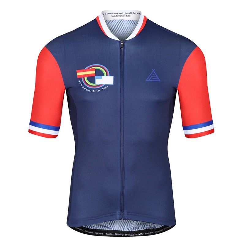 Tom Simpson 65′ Worlds Jersey|XS|S|M|L|XL|XXL|3XL|4XL|5XL