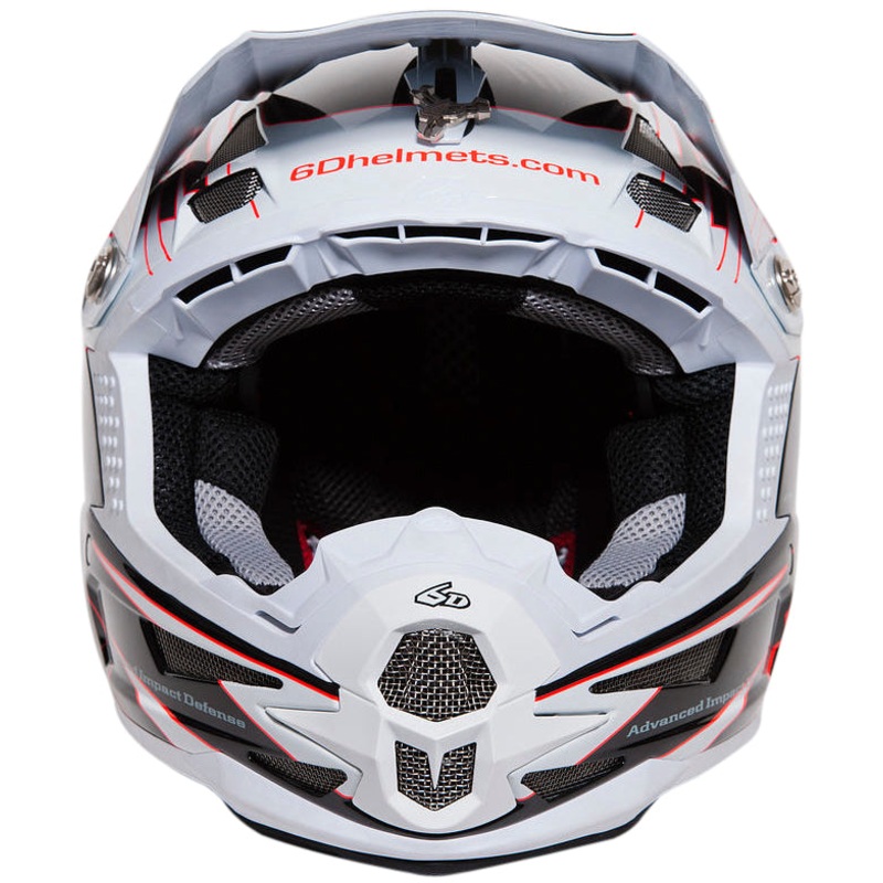 6D ATB-1 Attack Full Face Enduro – Down Hill Helmet  Large  Black & White