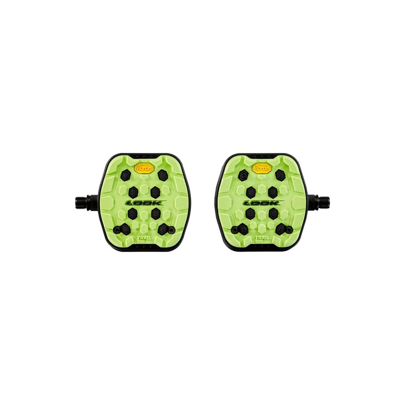 Look Trail Grip Platform Pedals (Lime)