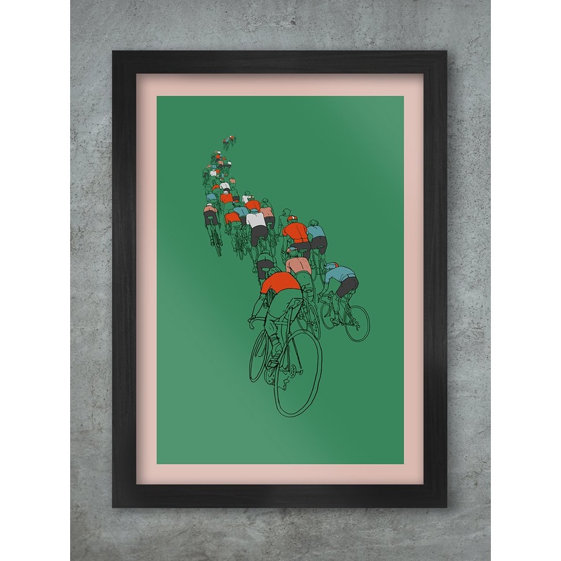 The Peloton – Cycling Poster Print