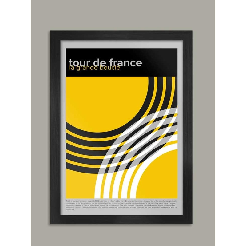 Tour de France – Geometric Style Cycling Poster Print