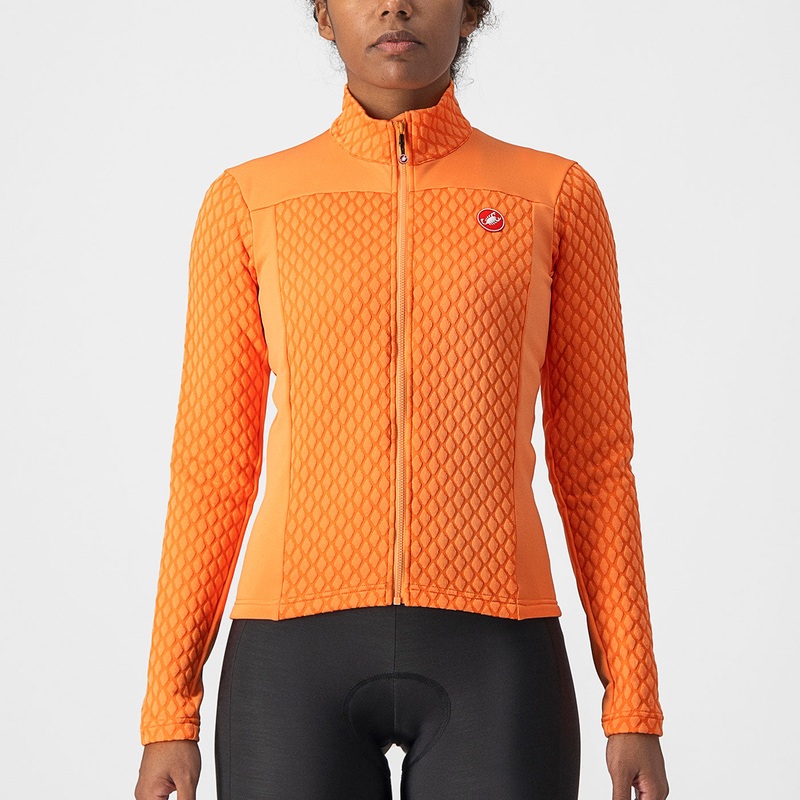 Maglia maniche lunghe donna Castelli Sfida 2 – Arancio