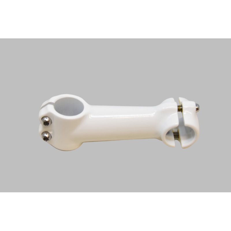 White 1 1/8 Ahead Alloy Mountain Bike Stem 110mm Reach for 25.4mm Handlebar 10 degree