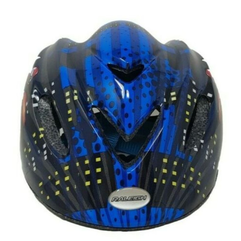 Raleigh Childrens Cycle Helmet Junior Bandit Moto Helmet Blue 48 – 52cm New