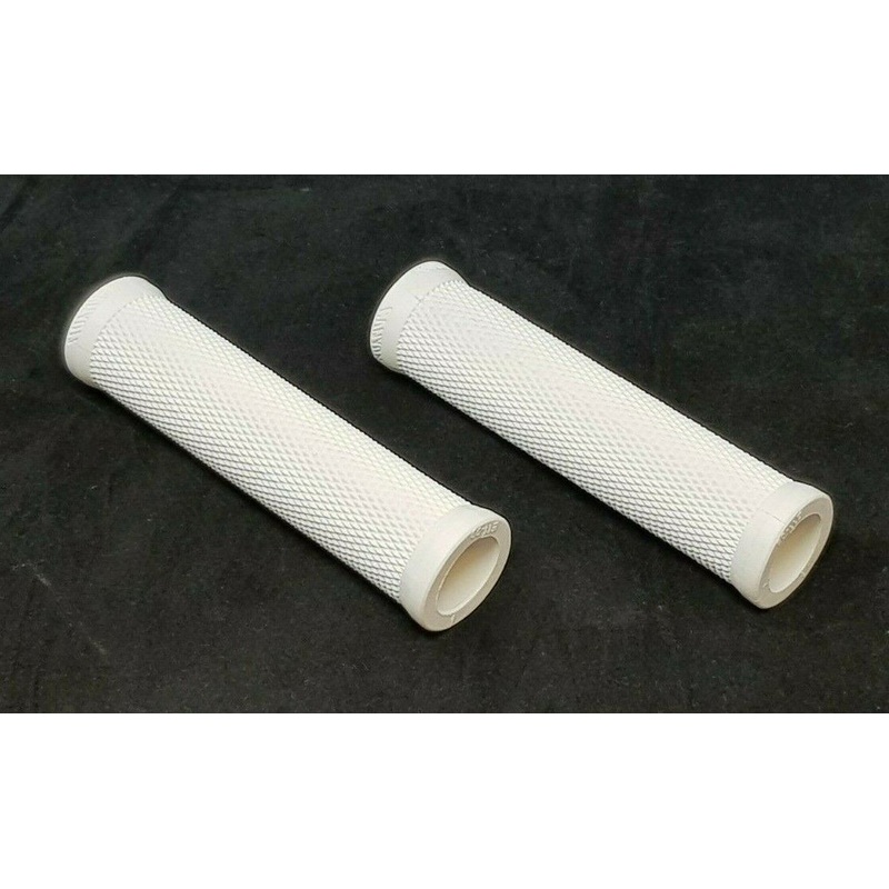 130mm Long Soft White Bike Handle Bar Grips 22.2mm For Mtb Fixie Hybrid Bikes