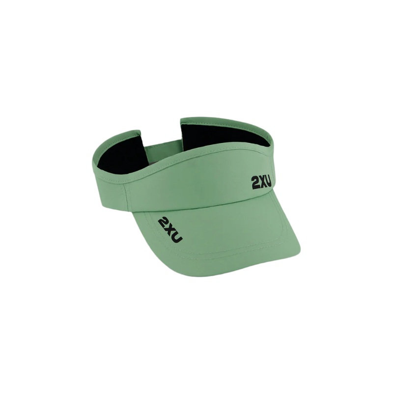 2XU UQ5686F Run Visor Cap (Digital Mint/Black)