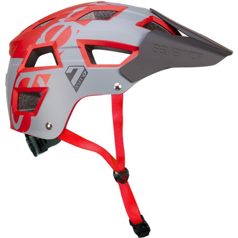 7idp M5 MTB Helmet|Metalic Blue/Grey|Grey/Metallic Dark Red|S/M|L/XL