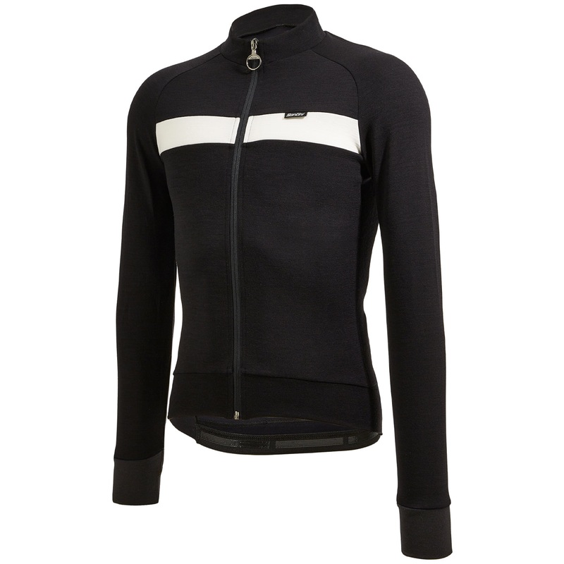 Maglia maniche lunghe Santini Adapt Wool – Nero