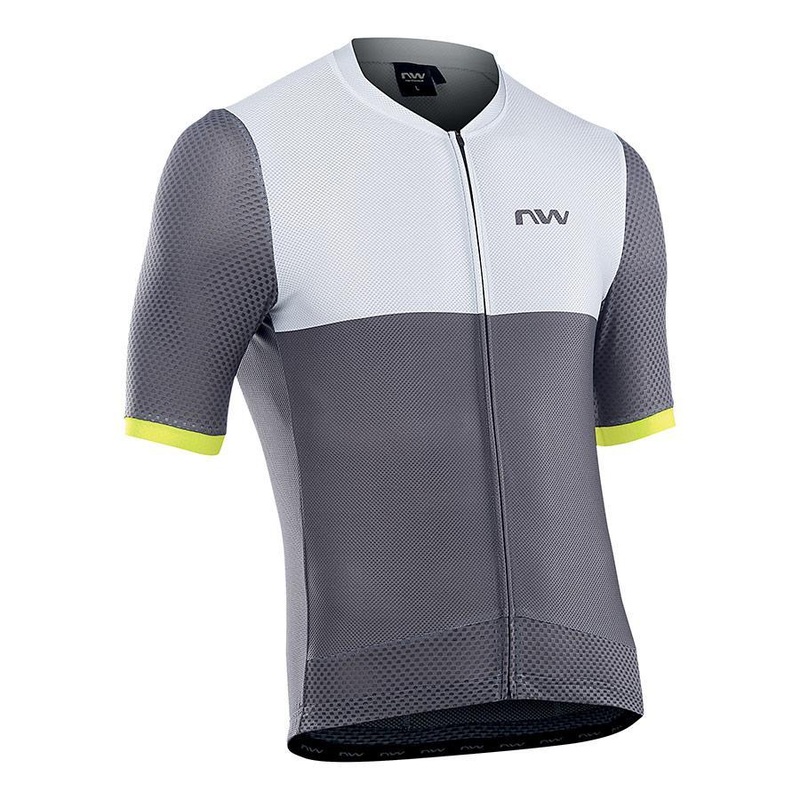 Northwave Storm Air Mens Cycling Jersey (Grey/Yellow Fluo)