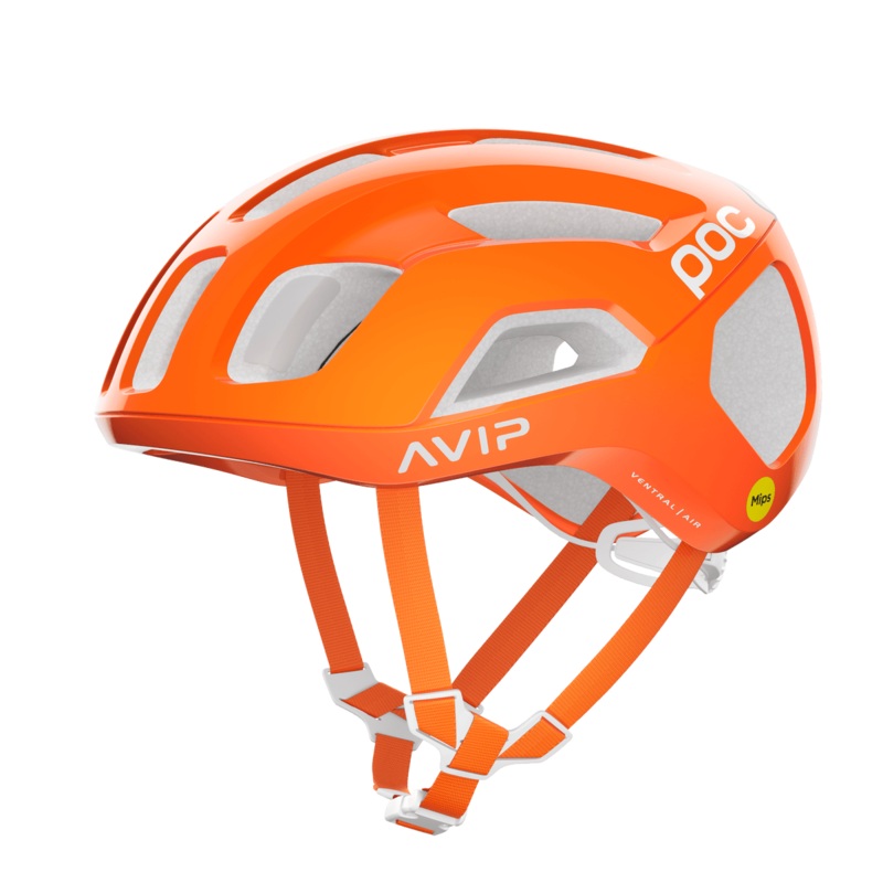 POC Ventral Air Road Cycling Helmet (Fluorescent Orange AVIP)