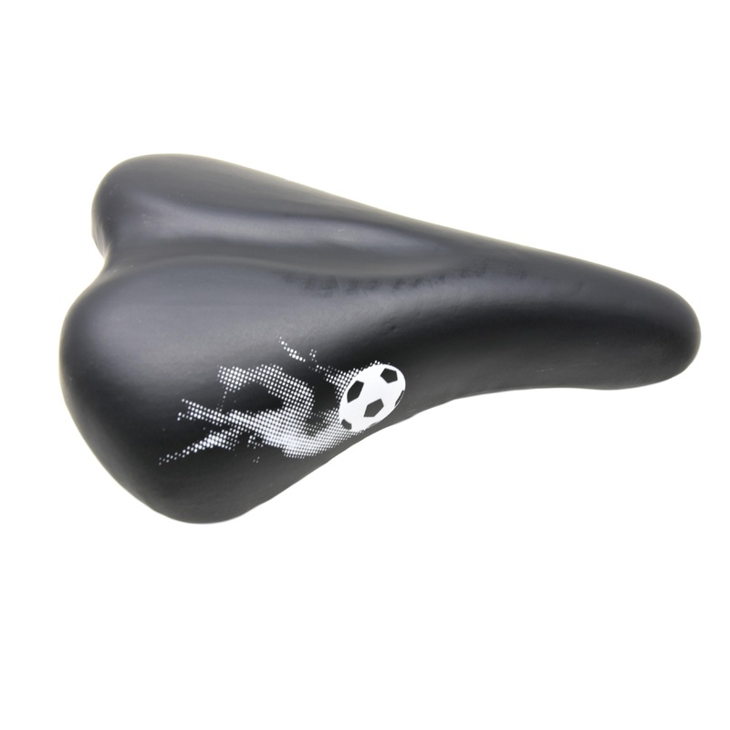 RALEIGH STRIKER SADDLE BLACK WITH GREEN BUMPER UNDERSIDE ALSO SUIT OTHER KIDS BIKES