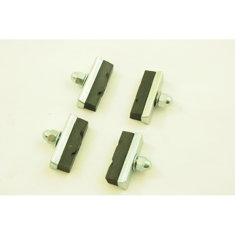 Set Of 4 Bike Caliper Brake Blocks, Old Style 40mm Suit 70s,80s Raleigh Caprice, Etc