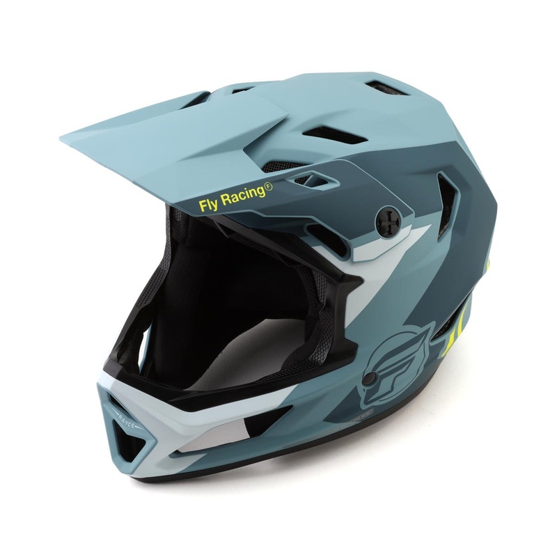 Fly Racing Rayce Repeat Full Face Helmet (Matte Blue Stone/Hi-Vis) (L)