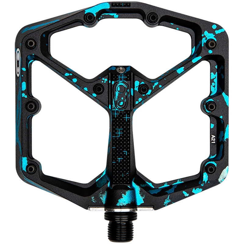 Pedali Crank Brothers Stamp 7 Splatter Large – Nero blu