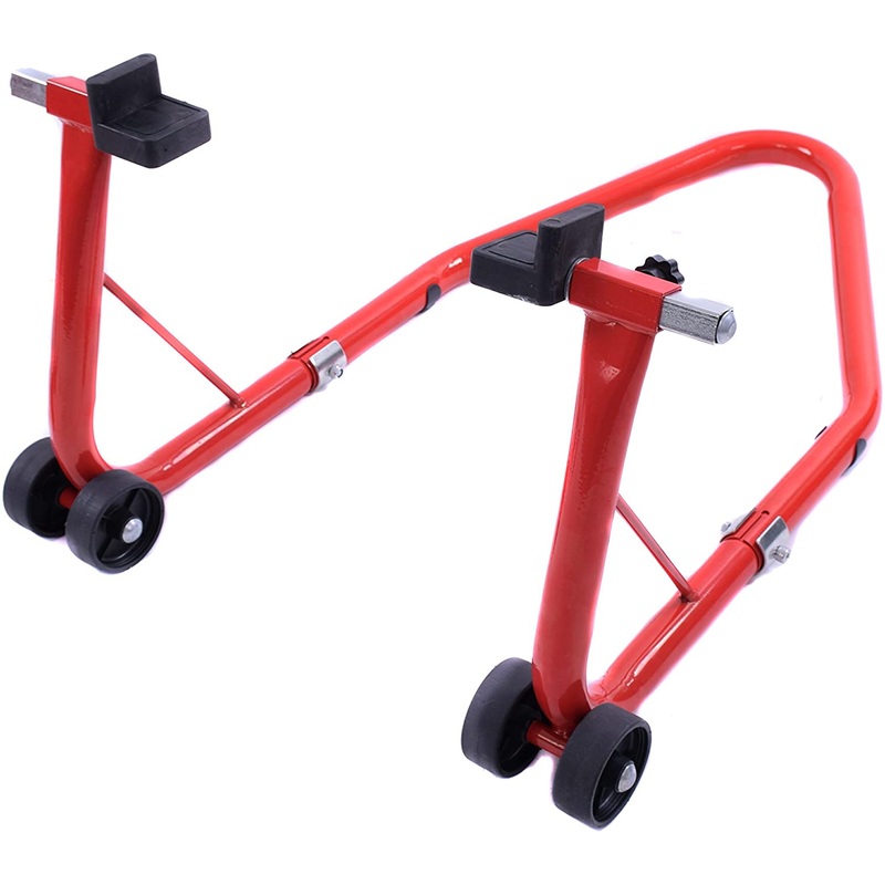 QUALITY OXFORD ROXTER CYCLE/MOTORCYCLE/BIKE HEAVY DUTY REAR PADDOCK STAND RED