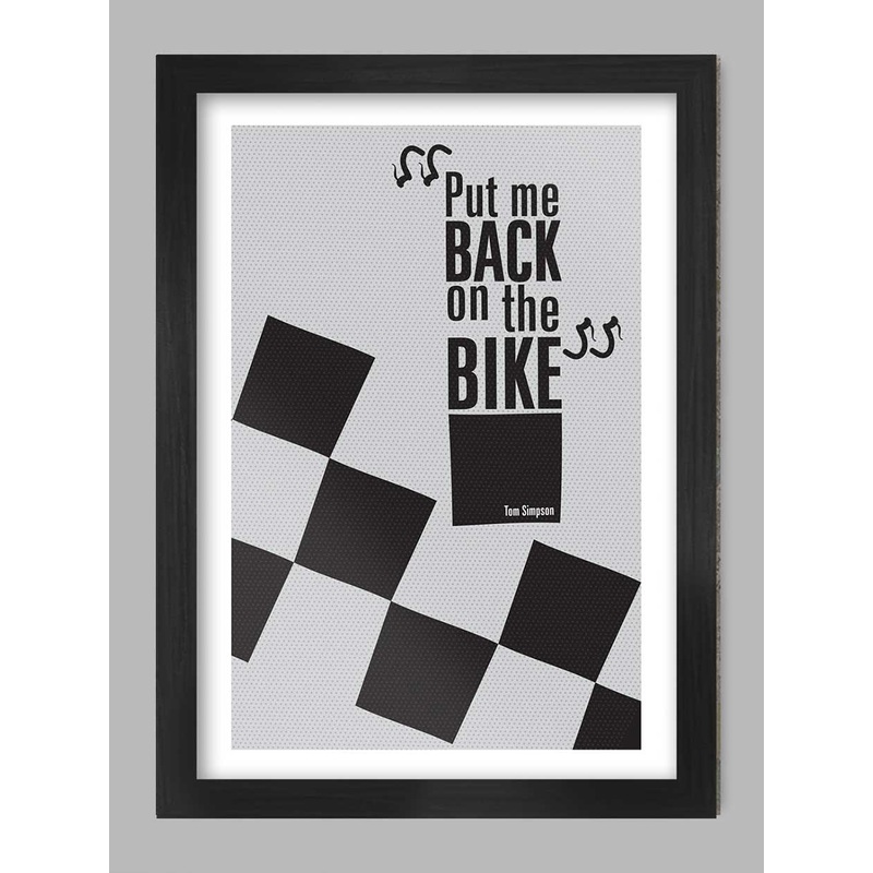 Tom Simpson Cycling Quote Poster Print