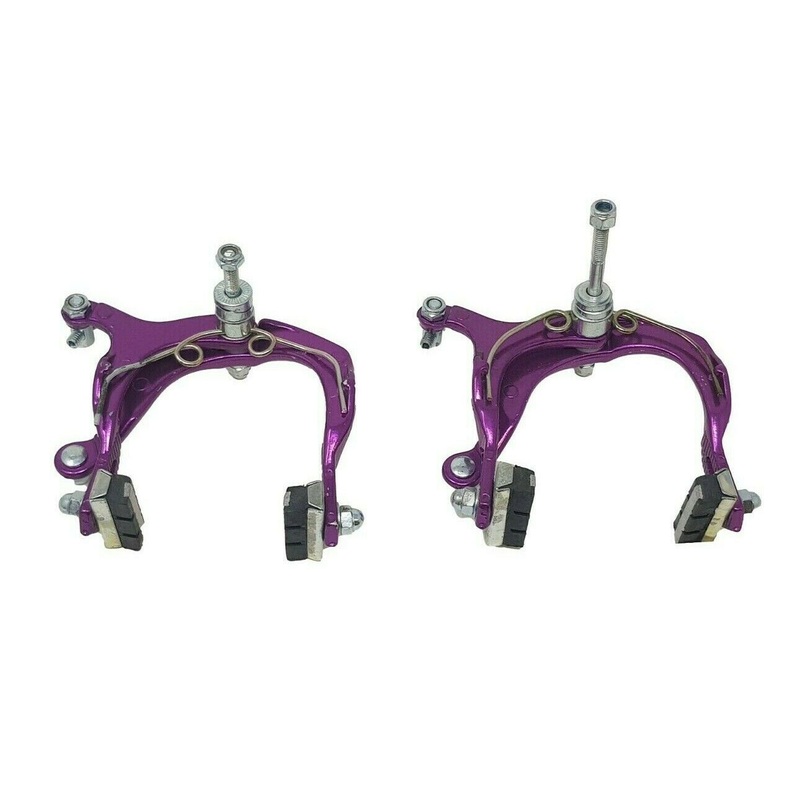 ASPE 2000 ALLOY BIKE CALIPER BRAKE SET PURPLE FOR OLD SKOOL BMX, MODERN BMX