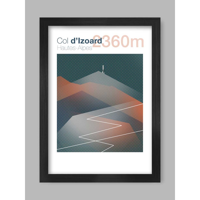 Cycling Climbs Poster Print – Col D’Izoard