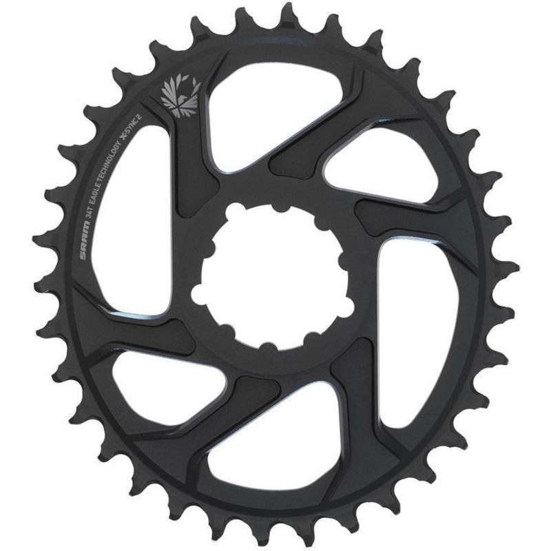 SRAM X-Sync 2 Eagle 1x Oval 11/12 Speed Chainring (Black)