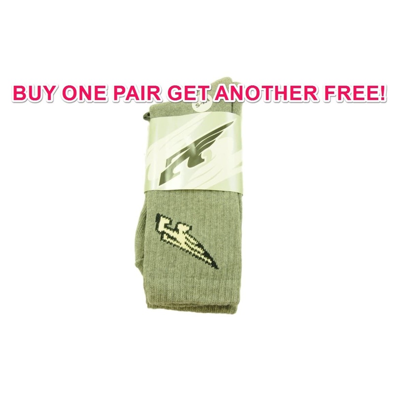 Mens Crew Length 6 – 8 All Grey Arnette Sports Socks Buy One Pair Get One Free