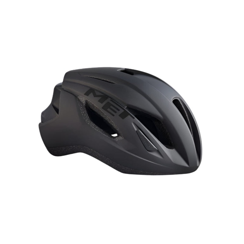 MET Strale Road Cycling Helmet (Black Matt Glossy)