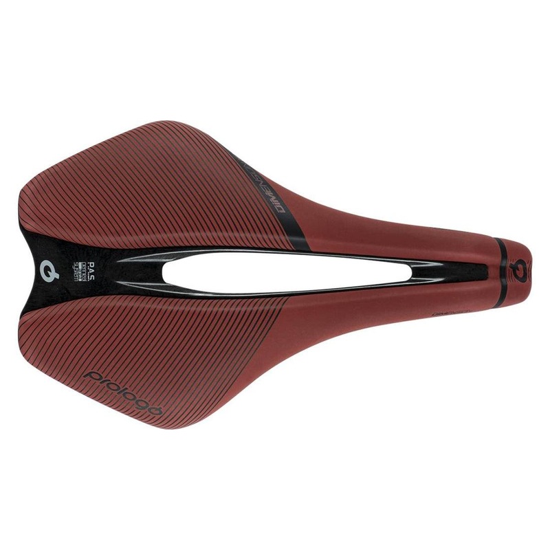 Prologo Dimension Tri Nack Saddle (Brick Red/Natural Black)