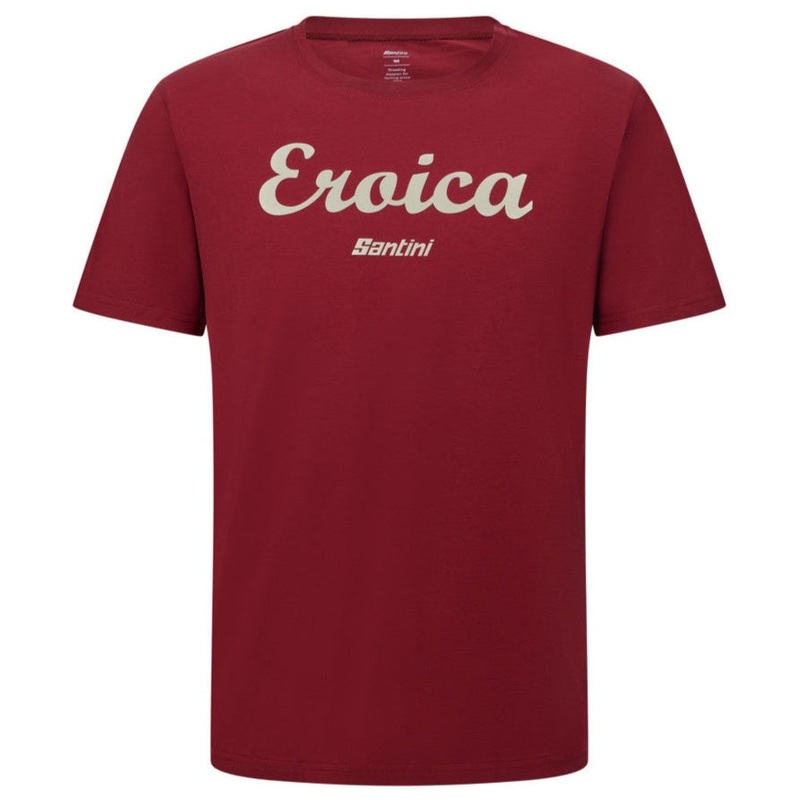 T-Shirt Santini Eroica Strada – Bordeaux