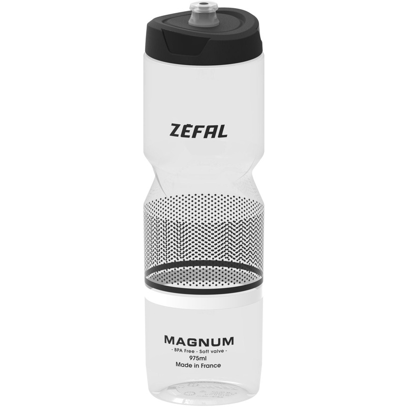 Zefal Magnum Bottle 975ml|Clear/Black|975ml
