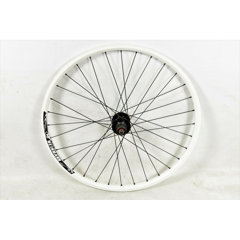 26 559 X 21 WHITE DISC 8 9 10 SPEED FREEHUB CASSETTE REAR WHEEL WEINMANN RIM