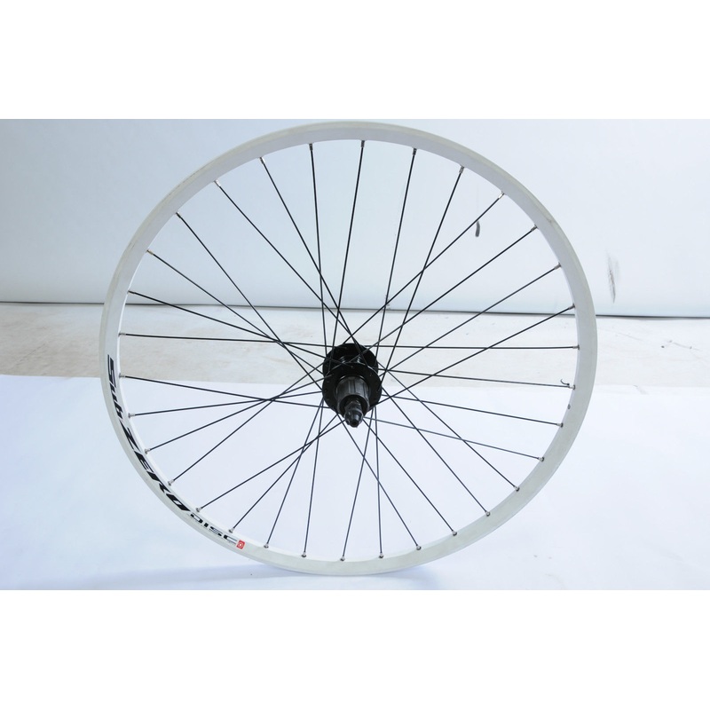 26 MTB (559×17) DISC HUB REAR 8-9 SP CASSETTE WHEEL DOUBLE WALL SUB ZERO WHITE