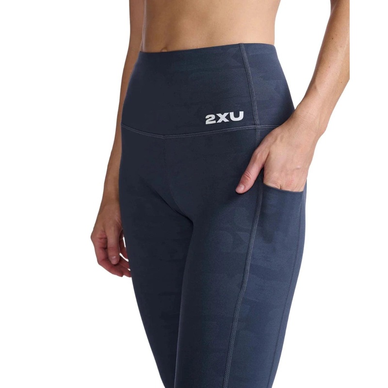2XU WA7000B Form Lineup Hi-Rise Women’s Compression Tights (Grain Monogram)