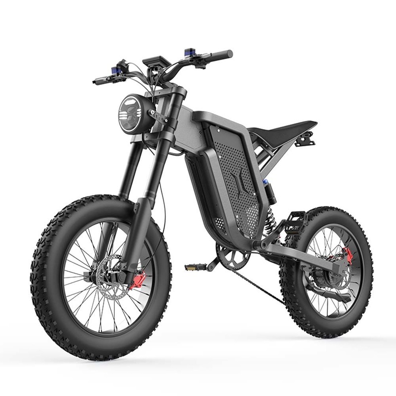 Fat Tire Ebike with 200kg Max Load, CE Certified, 48V500W Brushless Motor, and Aluminum Hydraulic Shock Absorption for Heavy-Duty Use Electric-Motorcycle