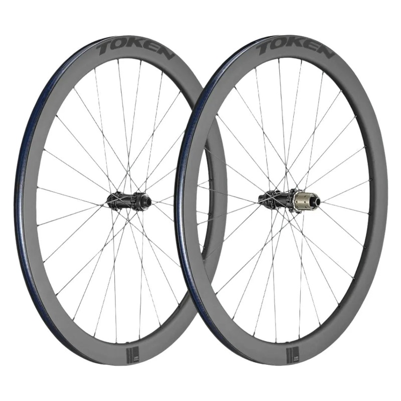 Token Resolute C45D Carbon Tubeless Ready Disc Brake Wheel – SRAM/Shimano (Black)