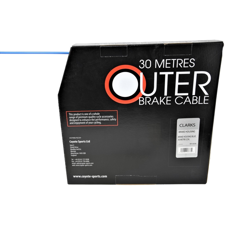 Clarks Make Your Own Red ,Blue, Black, white Or Green Bike Brake Cables 30 Metre 5mm Outer Cable