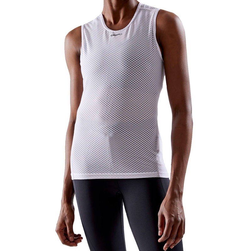 Maglia intima donna senza maniche Craft Cool Mesh Superlight SL W – Bianco