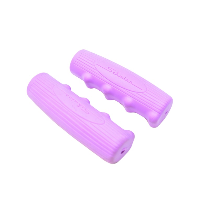 PAIR TRENDY SCHWINN LILAC LADIES BICYCLE KRATON RUBBER GIRLS BIKE HANDLEBAR GRIPS