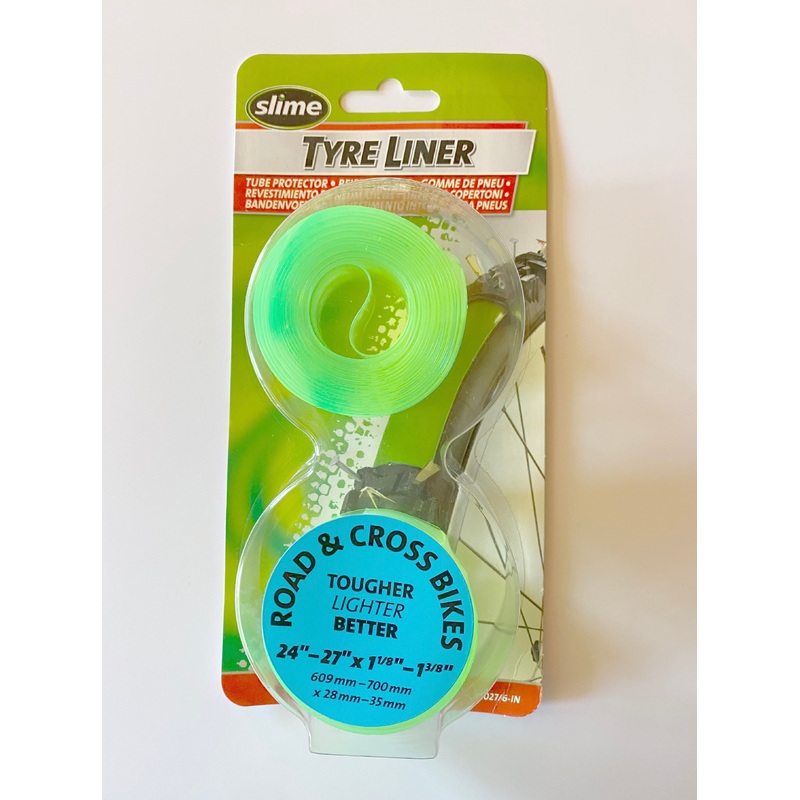 FED UP GETTING BIKE PUNCTURES USE SLIME GREEN CYCLE TYRE 25mm ANTI-PUNCTURE INNER TUBE LINER PROTECTION TAPE SUITS 24 UP TO 28 NARROW TYRES