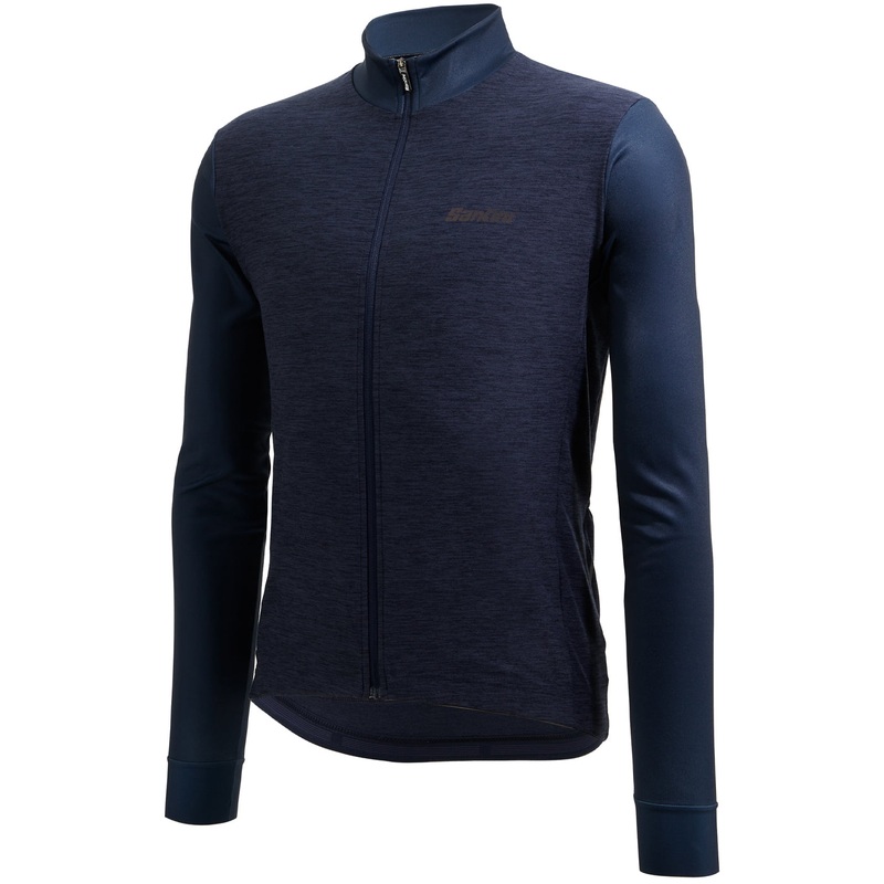 Maglia maniche lunghe Santini Colore Puro – Blu