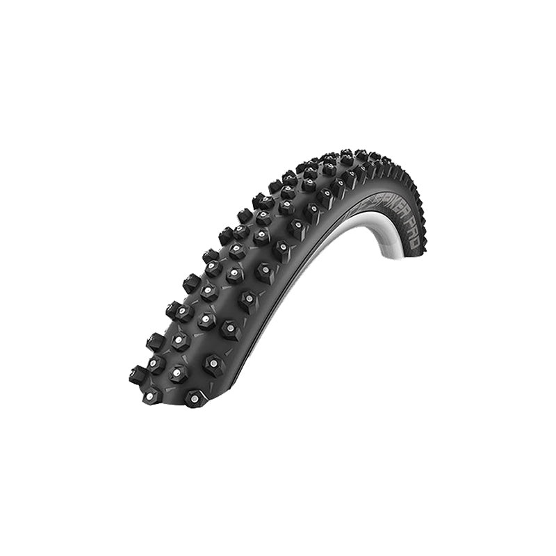 Schwalbe Ice Spiker Pro Tire 26”x2.10 Wire Clincher Winter LiteSkin RaceGuard 67TPI Black