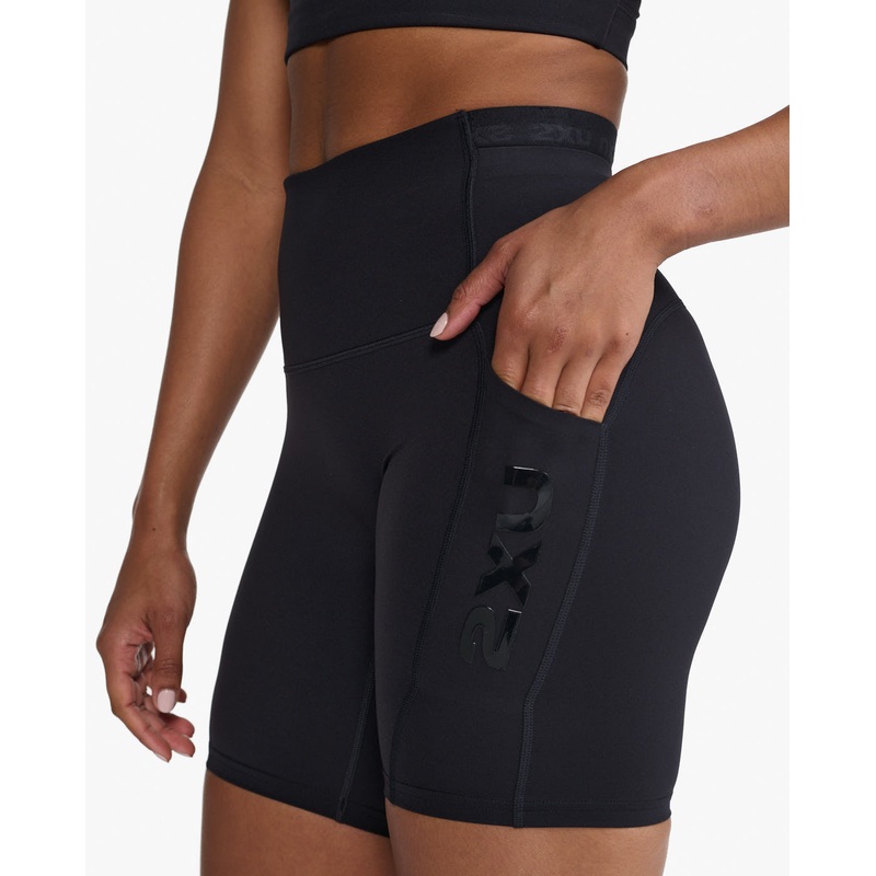 2XU WA6907B Form Stash Hi-Rise Compression Women’s Cyling Short (Black/Black)