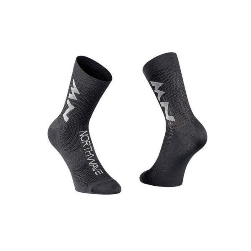 Northwave Extreme Air Unisex Cycling Socks (Black/Grey)