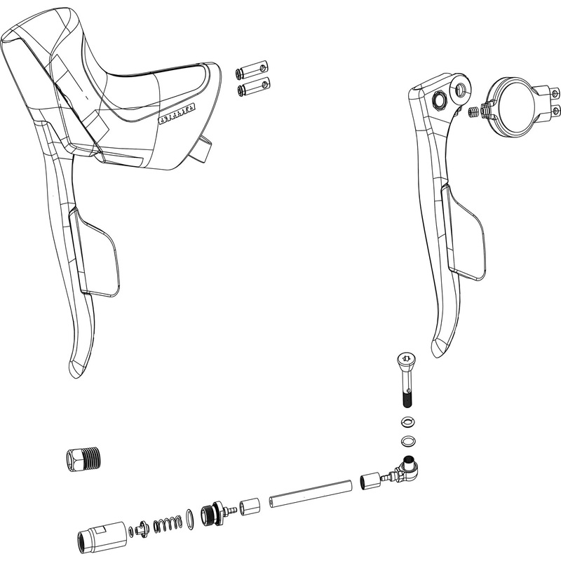 Sram Spare – Ed Brake Lever Assembly (Paddle And Elec Pod) Apex Etap AXS Disc
