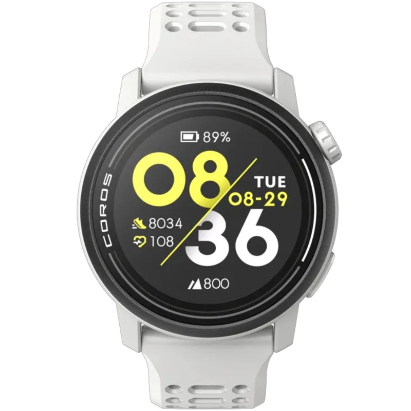Coros Pace 3 Silicone Smart Watch (White)