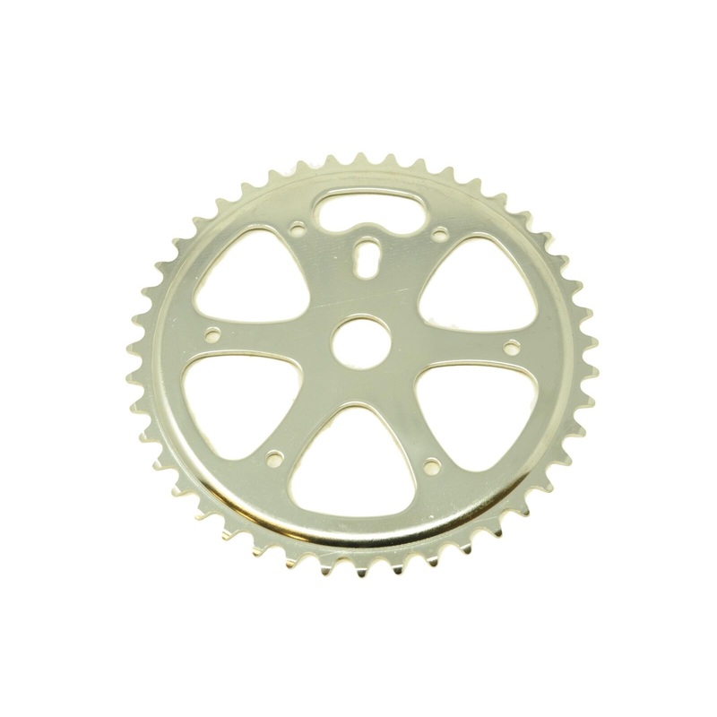 44 Teeth Chrome BMX Chainring Chainwheel To Fit OPC One Piece Crank ideal Old School BMX or Modern BMX Bike