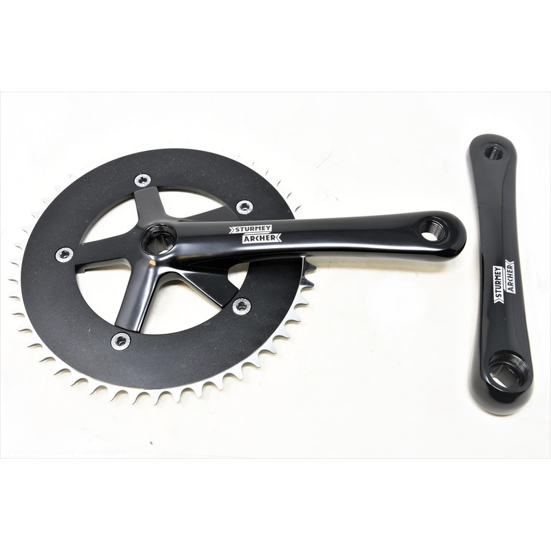 46 Teeth FCT28 Sturmey Archer Alloy Black 170mm Chainwheel & Crank Chainset 1-8
