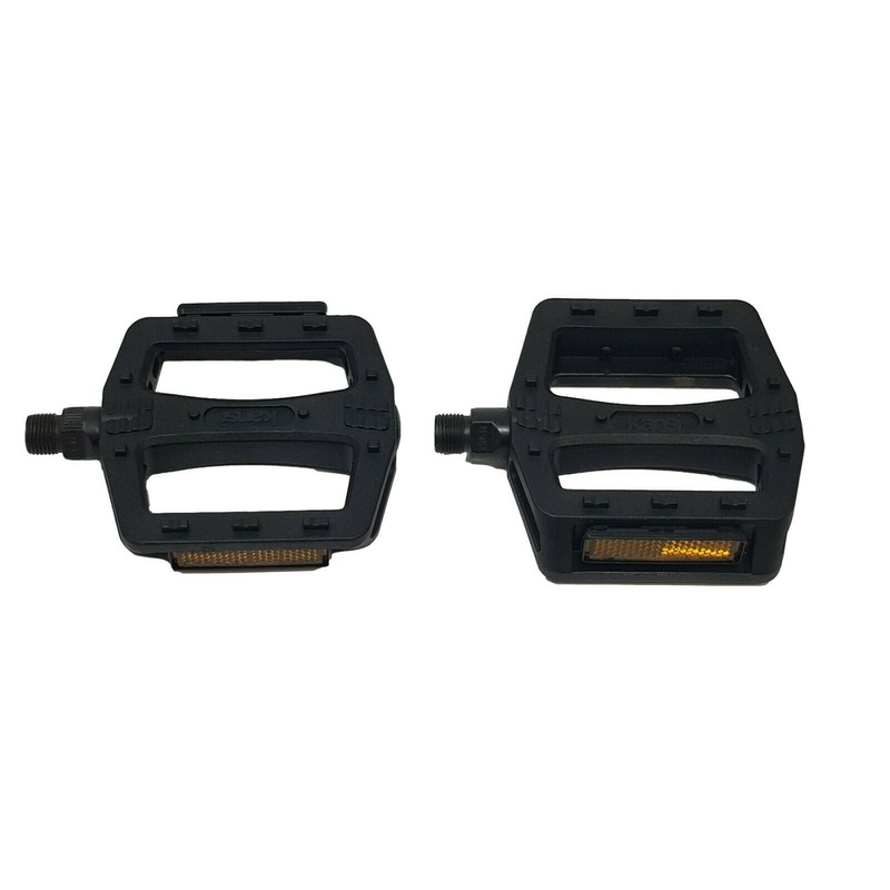 9-16 Black Plastic Wide Platform Pedals, Kansi Bikes, Folding, Mtb, Bmx Bikes
